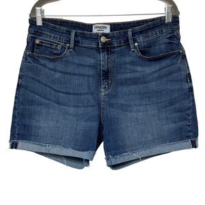 {Denizen from Levi's} "Mid Rise Shorts" Rolled Hem Midi Stretch Denim Jeans